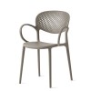 Sedia Abby con braccioli CB/2194 Connubia - Colore Tortora Opaco P900.