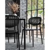 Sedia Abby con braccioli CB/2194 Connubia - Colore Nero Opaco P15.