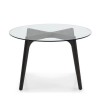 Tavolo Pod CB/4862-FD Connubia - Struttura in Grafite P132 e piano in vetro Trasparente GTR.