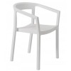 Sedia Peach con bracciolo Resol - Colore Bianco.