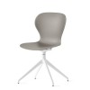 Sedia Ops CB/2136 - Struttura in Bianco Ottico Opaco P94 e seduta in Tortora Opaco P900.