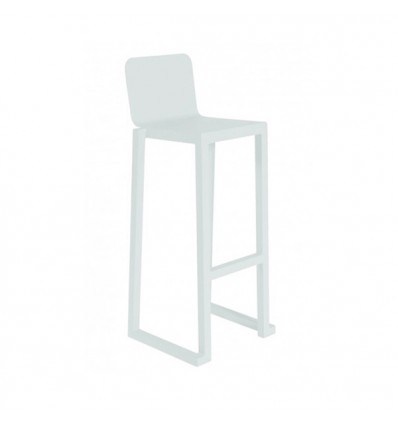 Sgabello Barcino Resol - Colore Bianco, altezza seduta 77 centimetri.