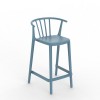 Sgabello Woody Resol - Colore Blue Retro.