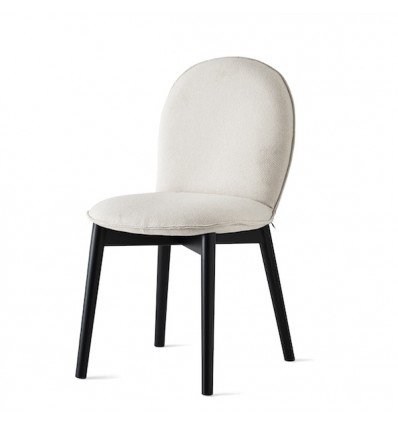 Sedia Riley Mid CB/2197 Connubia - Struttura in Grafite P132 e rivestimento in Tessuto Cross Tortora SLA.