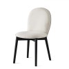 Sedia Riley Mid CB/2197 Connubia - Struttura in Grafite P132 e rivestimento in Tessuto Cross Tortora SLA.