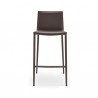 SGABELLO BOHEME CB/1393 - Struttura in metallo Caffè Opaco P159, Seduta in rigenerato di cuoio Caffè 463