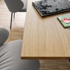 Tavolo Duel CB/4850-FR Connubia - dettaglio Piano in Rovere Naturale