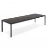TAVOLO ALLUNGABILE EMINENCE CB/4724-M160 - Gambe in metallo Nero Opaco P16 e piano in ceramica Stone P133.