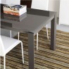 TAVOLO ALLUNGABILE EMINENCE CB/4724-M160 - Gambe in metallo Tortora Opaco P176 e piano in vetro Tortora GTA.