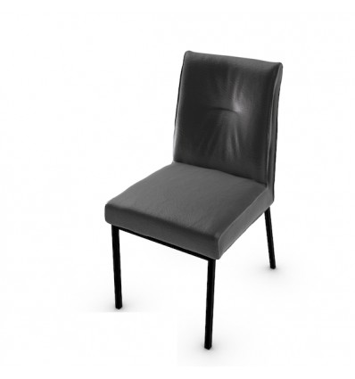 Sedia Romy CS/1908 Calligaris Outlet - Rivestimetno Similpelle Cenere Vintage S0W.