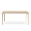 Tavolo Nordic CS/4133 Calligaris Outlet - Gambe e Piano in Frassino Naturale P39L, longheroni in Bianco P94.