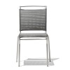 SEDIA AIR CB/93 - Struttura in metallo Acciaio Satinato P95, seduta e schienale in Net Steel 450.