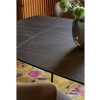 Tavolo Ellisse CB/4858-S Connubia - Struttura in Nero Opaco P15 e piano in Nori Desire P33C.