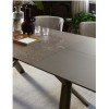 Tavolo Master CB/4867-R Connubia - Struttura in Lava Opaco P38M, piano in Arenaria Brown P34C. Sedia Betty.