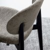	Sedia Eide Soft CB/2188-B Connubia - Struttura in Grafite P132, rivestimetno in Tortora Cros SLA.