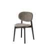 Sedia Eide Soft CB/2188-B Connubia - Struttura in Grafite P132, rivestimetno in Tortora Cros SLA.