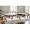 Tavolo Icaro CS/4114-R160 Calligaris Outlet - Gambe Noce P201, struttura Nero Opaco P15 e piano Sale 5C