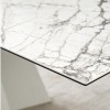 Tavolo Icaro CS/4114-R160 Calligaris Outlet - Gambe Bianco P94, struttura Bianco Opaco P94 e piano Marmo Bianco Lucido P2C