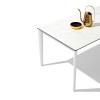 Tavolo Artic Fast CB/4860-R Connubia - Struttura Bianco ottico opaco P94 e piano in ceramica Marmo Bianco Alpi P17C