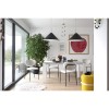 Tavolo Dorian Metal CB/4815-R160 Connubia - Struttura Bianco Ottico Opaco P94, piano in Marmo Bianco Alpli P17C.