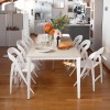 Tavolo Artic Consolle CB/4855-RC50 - Struttura in metallo Bianco Ottico OPaco P94 e piano in Creta P13E.