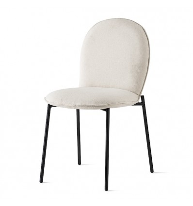 Sedia Riley Mid CB/2189 Connubia - Struttura in metallo Lava Opaco P38M, rivestimento in Sabbia SYT.