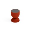 Tavolino Illo Lyxo - Colore Corallo CRL e piano HPL Nero.