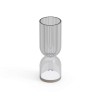 Lampada Alba Lyxo - Colore Grigio Fumè Trasparente GFM con rigatura in alto.