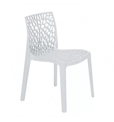 Sedia Gruvyer Polipropilene Grandsoleil - Colore Bianco.