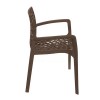 Sedia con Braccioli Gruvyer Grandsoleil - Colore Moka.
