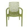 Sedia con Braccioli Gruvyer Grandsoleil - Colore Verde Anice.