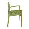 Sedia con Braccioli Gruvyer Grandsoleil - Colore Verde Anice.