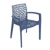 Sedia con Braccioli Gruvyer Grandsoleil - Colore Blu Avio.