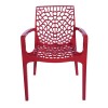 Sedia con Braccioli Gruvyer Grandsoleil - Colore Rosso.