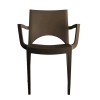 Sedia Paris con Braccioli Grandsoleil - Colore Moka.