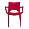 Sedia Paris con Braccioli Grandsoleil - Colore Rosso.