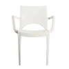 Sedia Paris con Braccioli Grandsoleil - Colore Bianco.