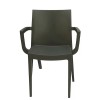 Sedia Venice con Braccioli Grandsoleil - Colore Antracite.