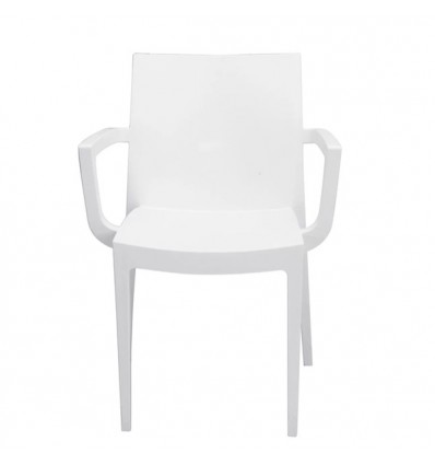 Sedia Venice con Braccioli Grandsoleil - Colore Bianco.