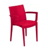 Sedia Venice con Braccioli Grandsoleil - Colore Rosso.