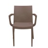 Sedia Venice con Braccioli Grandsoleil - Colore Moka.