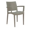 Sedia Trieste con Braccioli Grandsoleil - Colore Grigio Perla.