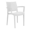 Sedia Trieste con Braccioli Grandsoleil - Colore Bianco.