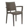 Sedia Trieste con Braccioli Grandsoleil - Colore Moka.