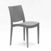 Sedia Trieste Grandsoleil - Colore Grigio Perla.