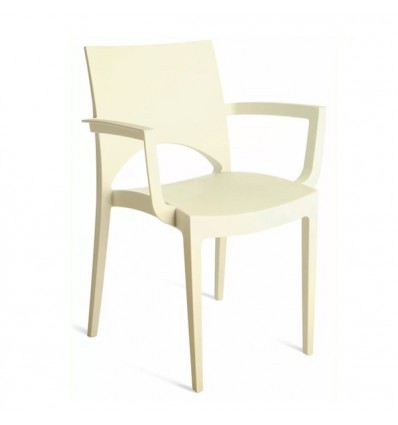 Sedia Paris con Braccioli Grandsoleil - Colore Avorio.