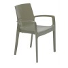 Sedia con Braccioli Cream Grandsoleil - Colore Grigio Perla.