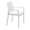 Sedia con Braccioli Cream Grandsoleil - Colore Bianco.
