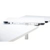 Tavolo Brooklyn Grandsoleil - Colore Bianco con sedie Firenze Blu Petrolio.