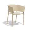Sedia Africa con Braccioli - Colore Crema.